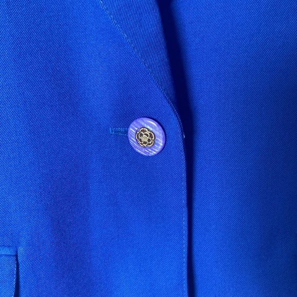 Regalia Vintage 100% Wool Blue Blazer Womens Size 10 - Picture 5 of 13